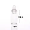 Botella de los deseos Botella vacía con tapón de madera Botella de deriva DIY 0.5ml a 5ml Botella dosificadora de vidrio Material de cristal