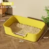 Caixa de areia para gatos extra grande, à prova de vazamentos, à prova de respingos, de tamanho grande, evita que a areia seja espalhada para fora, totalmente fechada ou semi-fechada, estilo aberto, vaso sanitário para gatos com espaço amplo