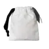 Bolsa de Tela con Cordón de Espiga Blanca Pura Personalizada por el Fabricante Bolsa de Almacenamiento de Algodón Puro Logo Personalizable Gran Cantidad Precio Atractivo