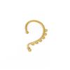 Gancho de Oreja de Aleación Forma Seis Agujeros Colgante Fabricación Antiguo Cabeza de Caminar Accesorios para el Cabello Hecho a Mano DIY Pasador Material Accesorios