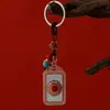 Colgante giratorio para llavero de coche, modelo nuevo, amuleto de nueve palacios y ocho trigramas de Xizang con mantra de seis caracteres, unisex