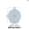 Amapola DIY Molde de Resina de Cristal Atrapasueños Colgante Decoración de Pared Colgante de Collar Molde de Silicona Al por Mayor