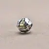 Pulseira de prata s925 Yiluya com estátua de Buda incrustada com contas irregulares de cobre, colar de contas, cordão com contas cilíndricas, acessórios de joalheria DIY