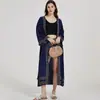 Nuevo cárdigan bordado de algodón artificial europeo y americano, camisa protectora solar para la playa junto al mar, blusa bikini para vacaciones, traje de baño para mujer