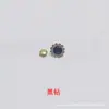 Aretes de Girasol de Vidrio con Diamantes DIY Decoración para Ropa Zapatos Tachuelas Flor Pedrería Bolsas Tapa Metálica Accesorios para Uñas