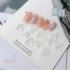 10 nail art magic color ice fishtail transparente resina joias fantasia japonesa transparente branco fosco azul joias diamante atacado