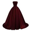 Vestido de Noche Satinado Hombros Descubiertos 2026 con Efecto Adelgazante, Adecuado para Actuaciones de Coro, Exámenes Artísticos y Ceremonias Elegantes de Mayoría de Edad para Damas, con Cola Larga