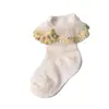 Calcetines Pequeños de Encaje Floral para Niñas, Calcetines de Algodón con Encaje para Niños, Calcetines Finos de Malla para Primavera y Verano, Calcetines Tubulares para Bebé, Calcetines de Princesa al por Mayor