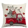 Funda de Almohada Personalizada de San Valentín Temu Funda de Almohada Decorativa para Sofá de Sala de Estar Funda de Cojín Trasero Casual con Estampado de Amor