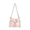 Otoño 2026 Nuevo Bolso Cruzado Tipo Cubo con Cordón para Commuter Cadena Bolso Cruzado Hombro Único Sensación Bolso de Cadena Plegado Bolso de Mujer Exquisito