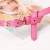 Estilo Nuevo Lindo Estilo de Dama Cinturón de PU para Mujer Hebilla de Pin Pequeño Lazo Gato KT Cinturón Todo Fósforo para Jeans de Mujer