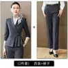 Terno slim fit, uniforme de trabalho para recepção de hotel, uniforme de trabalho para departamento de vendas e joalheria, terno feminino de moda azul
