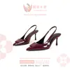 Sandalias de Tacón Alto Puntiagudas, Simples, Ligeras, de Lujo, a la Moda y Casuales para Mujer, Nuevo Estilo de Verano, Tacones de Aguja Blancos, Sandalias Caladas para Mujer