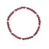 Pulsera granate rojo vino para mujer no se desvanece simple natural cristal genuino cuentas rojo vino pulsera para niña regalo