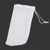 Bolsa Filtro para Acuario, Bolsa de Malla de Poliéster con Cordón Único para Medicina Herbal y Residuos de Frutas, Bolsa de Malla para Purificación de Agua de Estanque de Peces al por Mayor