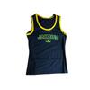 Moda de Primavera Calle Bordado de Letras en Contraste Deportivo Casual Sin Mangas Combinación de Colores Chaleco Ajustado Tops para Hombres y Mujeres