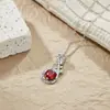 Knn-544 Colar de Flor de Rosa Fresca e Doce para Mulheres, Presente Transfronteiriço para Namorada, Corrente para Clavícula, Pingente de Dia dos Namorados