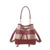 Bolso Cubo Bolso de Hombro 2023 Nueva Moda Color de Contraste Bolso Pequeño Bolso Cruzado Bolso Casual Bolso de Moda para Mujer Bolso Rojo de Boda