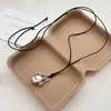 Collar Colgante Largo Versátil Estilo Minimalista Ins del Mismo Estilo que una Bloguera Coreana con una Botella de Perfume que se Mueve para Mujer