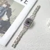Série de Cores Starlight É Adequada para Coleção de Pulseiras de Apple Watch S11 Pulseira de Relógio de Aço Inoxidável Novo Metal Fino