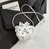 Bolsa de ombro fofa estilo coreano, bolsa transversal mini poá com laço de renda estilo princesa, nova tendência outono 2026 para mulheres