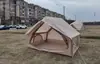 Tienda de Campaña Inflable para Exteriores, Espaciosa para Salidas Familiares, Reuniones de Amigos y Team Building de Empresa, Tamaño Inflado: 300*210*200cm, Caqui
