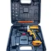 Taladro Destornillador Eléctrico de Litio Multifuncional Transfronterizo Taladro Manual Recargable Juego de Taladro de Impacto Taladro de Pistola Casero Taladrado