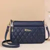 Bolsa Feminina de Couro Macio Grande Capacidade Bolsa Pequena 2024 Nova Moda Bolsa para Celular da Mãe Bolsa de Ombro Feminina Bolsa Transversal