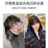 Extensões de Cabelo Coloridas para Mulheres, Mechas Longas, Extensões de Cabelo Naturais Coloridas em Degradê, Sem Costura, Peça Única, Cabelo Cacheado Tingido Pendurado na Orelha