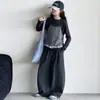 Conjunto de niña para primavera y otoño 2026, nueva colección de otoño, conjunto de dos piezas con diseño de dos piezas falso, que incluye un top tipo camisola y pantalones de pierna ancha