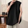 Colete Esportivo Estilo Americano para Homens, Nova Camisa Sem Mangas Tendência de Verão Tamanho Grande, Camiseta Sem Mangas Casual de Basquete Solta de Marca Tendência