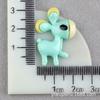Accesorios de animales de resina de burro tocado infantil accesorios para el cabello pin BB pin de pico de pato material zapatos con agujero parche venta al por mayor
