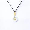 Transmisión en Vivo de Douyin Hebilla de Paz Duoduo Luz de Noche Collar Tejido a Mano Collar Circular Regalo para Novia Estilo Retro