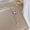 [Acero de titanio para todo el cuerpo] diseño de nicho para cintura pequeña femenina colgante simple cadena corta para clavícula estilo coreano estilo frío cuello