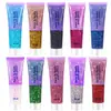 Gel con Purpurina gel de lentejuelas escamas de sirena cara cuerpo labio lentejuelas sombra de ojos colorido polarizado maquillaje de escenario