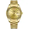 Reloj Transfronterizo 2025 Modelo Nuevo Reloj con Calendario Correa de Acero Sólido Reloj para Hombre Tendencia de Moda Negocios Resistente al Agua Reloj de Cuarzo