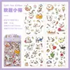 Serie de Gatos Suaves y Lindos Pegatinas Impermeables Transparentes para Mascotas para Niñas, Decoración de Diario DIY, Pegatinas de Mascotas Lindas al por Mayor
