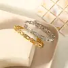 Pulseira de Aço Titânio Extremamente Simples com Fivela de Ferradura em Forma de U Pulseira de Aço Inoxidável Mais Vendida no Exterior Galvanizada em Forno a Vácuo