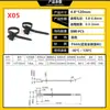Abraçadeiras de Cabo para Carro Material Nylon Pa66 Várias Especificações Abraçadeiras de Cabo Tipo Cabeça de Avião Abraçadeiras de Cabo para Chicote Abraçadeiras de Cabo Autotravantes com Dente Reversível