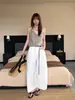 Pantalones Acampanados Ligeros Icciicc con Sensación de Oxígeno de Secado Rápido Cortos con Forma de Capullo Holgados Casuales para Mujer Verano 2318