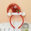 2026 Faixa de Cabeça com Galhos de Rena de Natal Atacado Decoração de Festa Acessórios de Cabelo para Crianças Faixa de Cabeça de Natal
