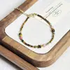 Nuevo Collar de Piedra Natural Perla Estilo Maillard Más Vendido Polvo de Piedra Ojo de Tigre Cadena para Clavícula con Perlas Rosas Collar Versátil