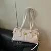 Bolsa de Ombro Única de Grande Capacidade com Textura de Alta Qualidade Estilo Retrô para Mulheres 2026 Nova Moda de Verão Bolsa de Mão para Trabalho e Deslocamento