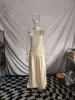 206751 Vestido Feminino Transfronteiriço Novo Moda Estiloso Gola Redonda Manga Longa Slim Fit Bodycon Patchwork
