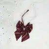 Flor Pluma Raíz Mango Largo Joker Escuela para Hjk Japonés Color Sólido Corbata de Moño Femenina Licencia Graduación Ropa Académica Rayado Estilo Campus