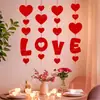 Decoración Colgante de Cuerda con Forma de Corazón para el Día de San Valentín Boda Fiesta Aniversario de Boda Colgante de Arreglo Amoroso con Forma de Corazón
