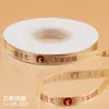 Fita decorativa estampada em ouro para o Festival do Meio Outono, fita de cetim de alta densidade impressa, para embrulho de bolos da lua, fitas para buquês, embalagem floral