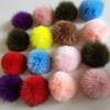 Bola de piel de zorro real de fábrica, punto, accesorios para ropa y sombrero DIY, color, accesorios de bola de felpa, bola de piel de cuero al por mayor