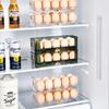 Caja Engrosada para el Hogar para Guardar Huevos de Pato, Caja de Almacenamiento Transparente, Conservación de Cocina, Lado del Refrigerador, Apilable Multicapa para Huevos