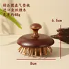 Prato Redondo de Sândalo Dourado Importado Escova de Cabelo com Almofada de Ar Desobstrução dos Meridianos da Cabeça Combê de Massagem Souvenir Prático Transfronteiriço